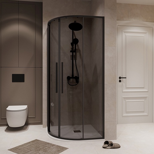 Niagara Душевой уголок Nova 80x80 NG-2825-34BLACK – фотография-4